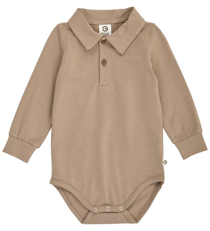 Müsli Hemdbody l/ä - Cozy Ich - Walnuss - Müsli - 1 Jahr (80) - Body L/Ä von Müsli