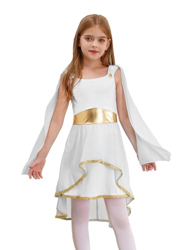Mufeng Antikes Griechisches Göttin Kostüm Für Mädchen Römische Göttin Kleid Prinzessin Königin Renaissance Gewand Toga Karneval Halloween Party Kostüm Weiß 158-164 Mufeng Antikes Griechisches Göttin Kostüm Für Mädchen Römische Göttin Kleid Prinzessin Königin Renaissance Gewand Toga Karneval Halloween Party Kostüm Weiß 158-164 von Mufeng
