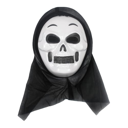 Mufeng Geist Gesichtsmaske Halloween Horror Scream Maske Gruselige Ghost Gesichtsmaske Halloween Kostüm Zubehör für Kinder Erwachsene Schwarz C Einheitsgröße Mufeng Geist Gesichtsmaske Halloween Horror Scream Maske Gruselige Ghost Gesichtsmaske Halloween Kostüm Zubehör für Kinder Erwachsene Schwarz C Einheitsgröße von Mufeng