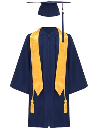 Mufeng Kinder Abschluss Talar Akademischer Robe Mit Doktorhut Stola Abschlusskleid Graduation Robe Umhang Für Jungen Mädchen Mufeng Kinder Abschluss Talar Akademischer Robe Mit Doktorhut Stola Abschlusskleid Graduation Robe Umhang Für Jungen Mädchen von Mufeng