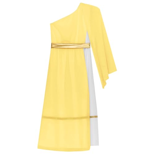 Mufeng Kostüm Aus Göttin Athener Griechisch/römisch Für Mädchen Engel Toga Eine Schulter Mit Gürtel Metallics Kleid Lang Uralt Kostüme In Maske Gelb 158-164 Mufeng Kostüm Aus Göttin Athener Griechisch/römisch Für Mädchen Engel Toga Eine Schulter Mit Gürtel Metallics Kleid Lang Uralt Kostüme In Maske Gelb 158-164 von Mufeng