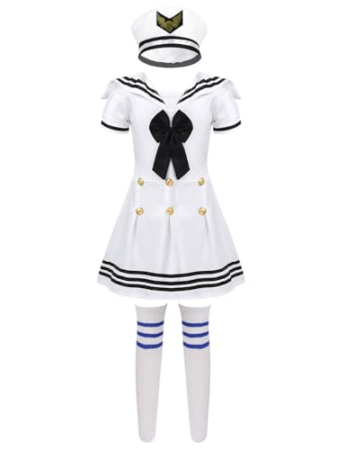 Mufeng Kostüm Marine Mädchen Junge Baby Schuluniform Schülerin Venezianische Verkleidung Halloween Cosplay Theaterkleid Partyfest Schwarz Weiß 152-164 Mufeng Kostüm Marine Mädchen Junge Baby Schuluniform Schülerin Venezianische Verkleidung Halloween Cosplay Theaterkleid Partyfest Schwarz Weiß 152-164 von Mufeng