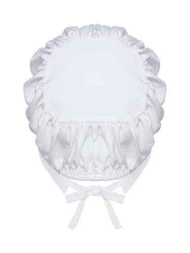 Mufeng Mädchen Dienstmädchen Mütze Mittelalterliche Haube Kolonial Pionier Mütze Hut Sonnenhut Zubehör Weiß 158-164 Mufeng Mädchen Dienstmädchen Mütze Mittelalterliche Haube Kolonial Pionier Mütze Hut Sonnenhut Zubehör Weiß 158-164 von Mufeng