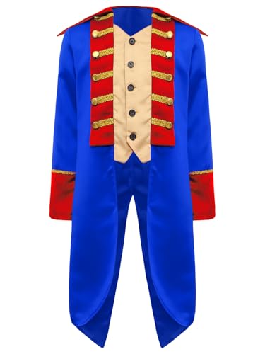 Mufeng Napoleon Kostüm Für Kinder Mittelalterliches Königskostüm Deluxe Für Jungen Frack Jacke Gehrock Mittelalterliches Königliches Prinzenkostüm Karneval Königsblau 146-152 Mufeng Napoleon Kostüm Für Kinder Mittelalterliches Königskostüm Deluxe Für Jungen Frack Jacke Gehrock Mittelalterliches Königliches Prinzenkostüm Karneval Königsblau 146-152 von Mufeng