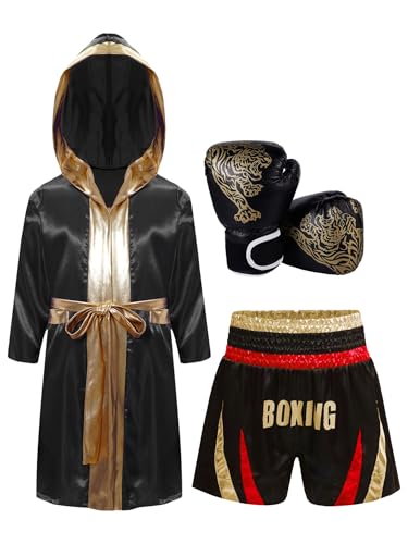 Mufeng Weltmeister Boxer Kostüm Für Kinder Boxermantel Bademantel Satin Vollständige Länge Boxer Shorts Boxershorts Sandsack Handschuhe Rotgold 122-128 Mufeng Weltmeister Boxer Kostüm Für Kinder Boxermantel Bademantel Satin Vollständige Länge Boxer Shorts Boxershorts Sandsack Handschuhe Rotgold 122-128 von Mufeng