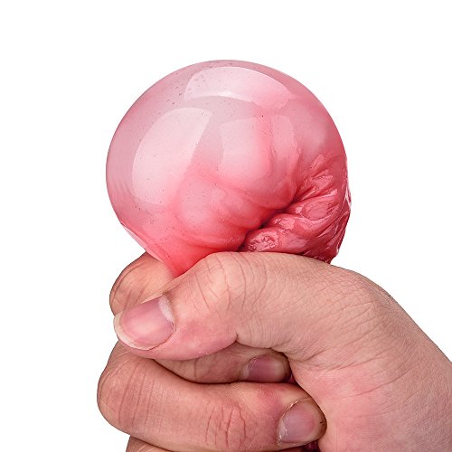 Muium(TM) Squeeze Ball Gehirn,Gehirn Stressball Squeeze Toy Antistressball Stress Relief Toys Stressballs Stressball Gehirn Knetball Knautschball Kleiner Ball,Stressabbau für Kinder Adult (1PC) von Muium(TM)