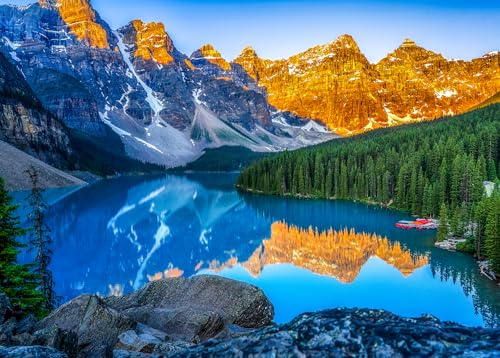 Puzzle 500 Teile – Puzzle für Erwachsene und Kinder ab 14 Jahren – Moraine Lake Sonnenaufgang – von Fotograf Billi Puzzle 500 Teile – Puzzle für Erwachsene und Kinder ab 14 Jahren – Moraine Lake Sonnenaufgang – von Fotograf Billi von Mulic