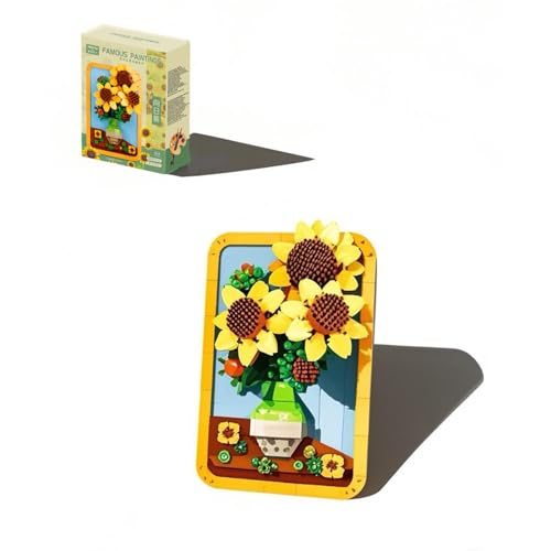 Muligheter Van Gogh 871 Teile Bausatz für Erwachsene, Sonnenblumen und Blumen, DIY Ideen, Malrahmen für Schlafzimmer Wanddekoration, Klemmbausteine Muligheter Van Gogh 871 Teile Bausatz für Erwachsene, Sonnenblumen und Blumen, DIY Ideen, Malrahmen für Schlafzimmer Wanddekoration, Klemmbausteine von Muligheter