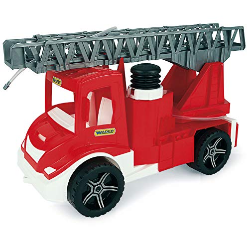 Wader 32170 - Multi Truck Feuerwehr mit Pumpe und Schlauch, Spielzeugauto ab 3 Jahren, ca. 43 x 20 x 25 cm, mehrfarbig, ideal als Geschenk zum phantasievollen Spielen von Wader