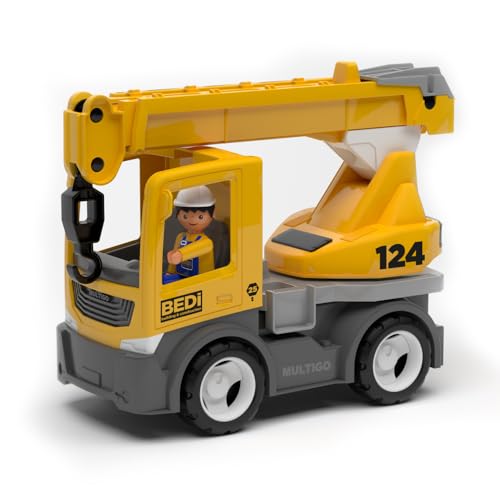MultiGO Build Sandkasten Spielzeug für Kinder ab 3 Jahre - großer Kran mit Fahrer - Sandspielzeug für Outdoor Spiele - Auto für den Garten MultiGO Build Sandkasten Spielzeug für Kinder ab 3 Jahre - großer Kran mit Fahrer - Sandspielzeug für Outdoor Spiele - Auto für den Garten von MultiGO