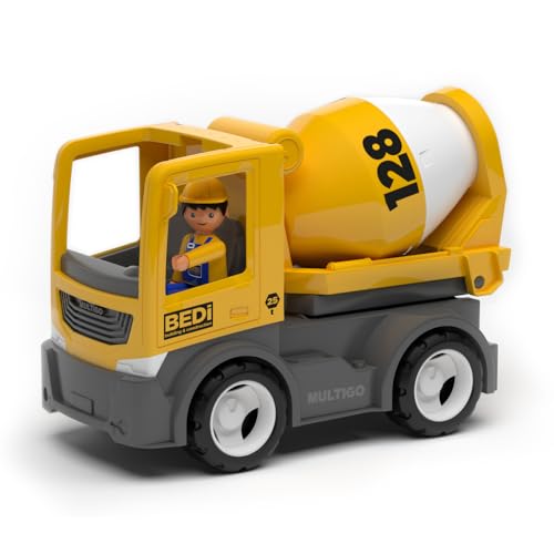 MultiGO Build Sandkasten Spielzeug für Kinder ab 3 Jahre - großer Mischer mit Fahrer - Sandspielzeug für Outdoor Spiele - Auto für den Garten MultiGO Build Sandkasten Spielzeug für Kinder ab 3 Jahre - großer Mischer mit Fahrer - Sandspielzeug für Outdoor Spiele - Auto für den Garten von MultiGO