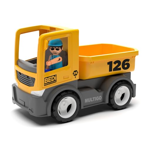MultiGO Build Sandkasten Spielzeug für Kinder ab 3 Jahre - großer Pritschenwagen mit Fahrer - Sandspielzeug für Outdoor Spiele - Auto für den Garten MultiGO Build Sandkasten Spielzeug für Kinder ab 3 Jahre - großer Pritschenwagen mit Fahrer - Sandspielzeug für Outdoor Spiele - Auto für den Garten von MultiGO