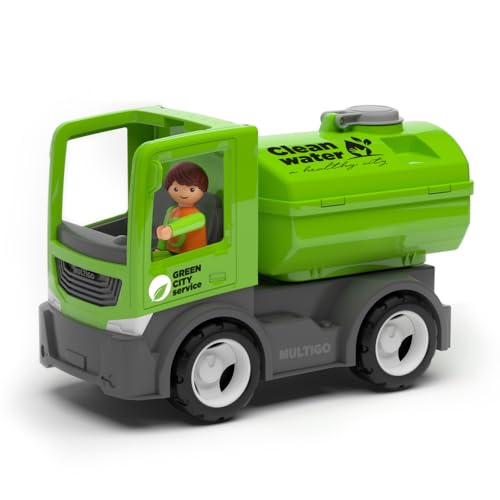 MultiGO City Sandkasten Spielzeug für Kinder ab 3 Jahre - großer Tankwagen mit Fahrer - Sandspielzeug für Outdoor Spiele - Auto für den Garten MultiGO City Sandkasten Spielzeug für Kinder ab 3 Jahre - großer Tankwagen mit Fahrer - Sandspielzeug für Outdoor Spiele - Auto für den Garten von MultiGO