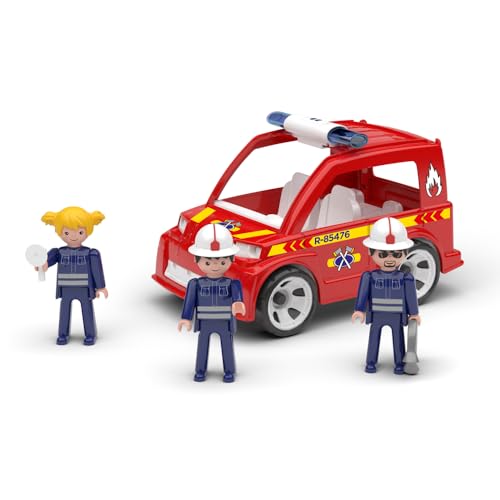 MultiGO Trio Feuerwehr - Sandkasten Spielzeug für Kinder ab 3 Jahre - Figuren mit einem Feuerwehrauto - Sandspielzeug für Outdoor Spiele - Auto für den Garten MultiGO Trio Feuerwehr - Sandkasten Spielzeug für Kinder ab 3 Jahre - Figuren mit einem Feuerwehrauto - Sandspielzeug für Outdoor Spiele - Auto für den Garten von MultiGO