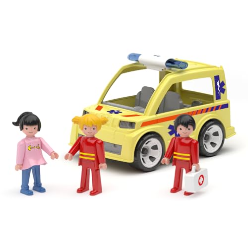 MultiGO Trio Rescue - Sandkasten Spielzeug für Kinder ab 3 Jahre - Figuren Rettungssanitäter mit einem Rettungswagen - Sandspielzeug für Outdoor Spiele - Auto für den Garten MultiGO Trio Rescue - Sandkasten Spielzeug für Kinder ab 3 Jahre - Figuren Rettungssanitäter mit einem Rettungswagen - Sandspielzeug für Outdoor Spiele - Auto für den Garten von MultiGO