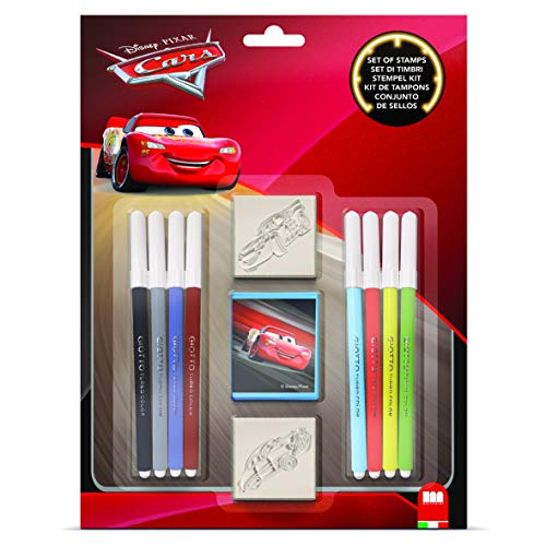 Multiprint Blister 2 Stempel für Kinder Disney Cars, 100% Made in Italy, Benutzerdefinierte Stempelset Kinder in Holz und Naturkautschuk, Ungiftige Waschbare Tinte, Geschenkidee, Art.26823 Multiprint Blister 2 Stempel für Kinder Disney Cars, 100% Made in Italy, Benutzerdefinierte Stempelset Kinder in Holz und Naturkautschuk, Ungiftige Waschbare Tinte, Geschenkidee, Art.26823 von Multiprint