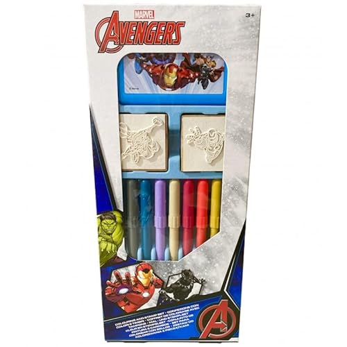 Set mit 9 Stiften von Avengers von Multiprint