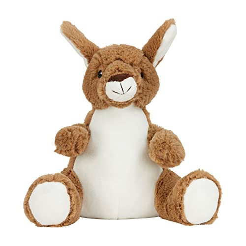 Mumbles Printme Känguru-Plüschtier (26 cm) (Braun/Weiß) von Mumbles