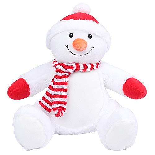 Mumbles Zippie Kinder Schneemann Plüschtier (L) (weiß) von Mumbles