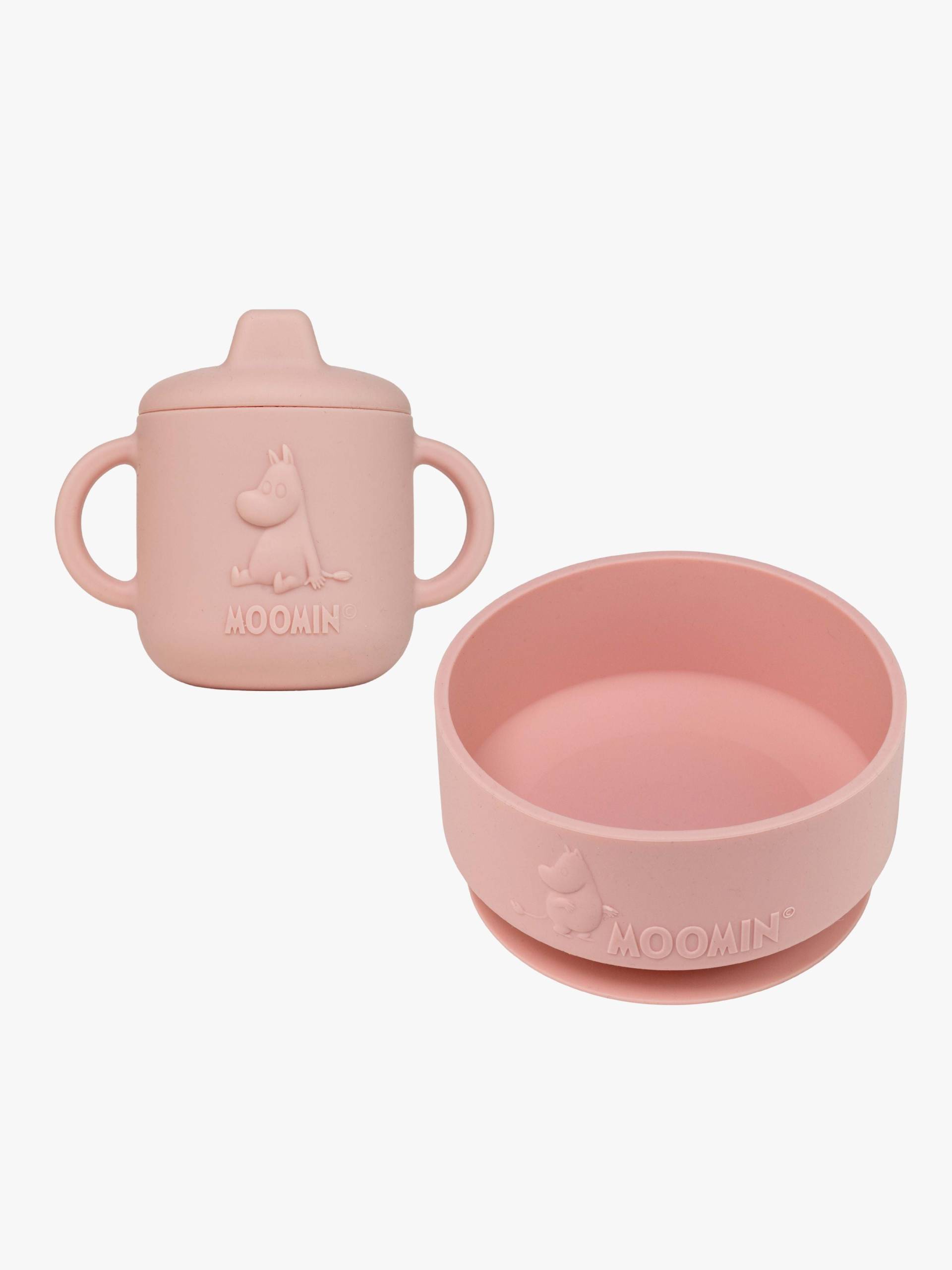 Mumin Geschirr-Set Silikon, Rosehip Pink Mumin Geschirr-Set Silikon, Rosehip Pink von Mumin