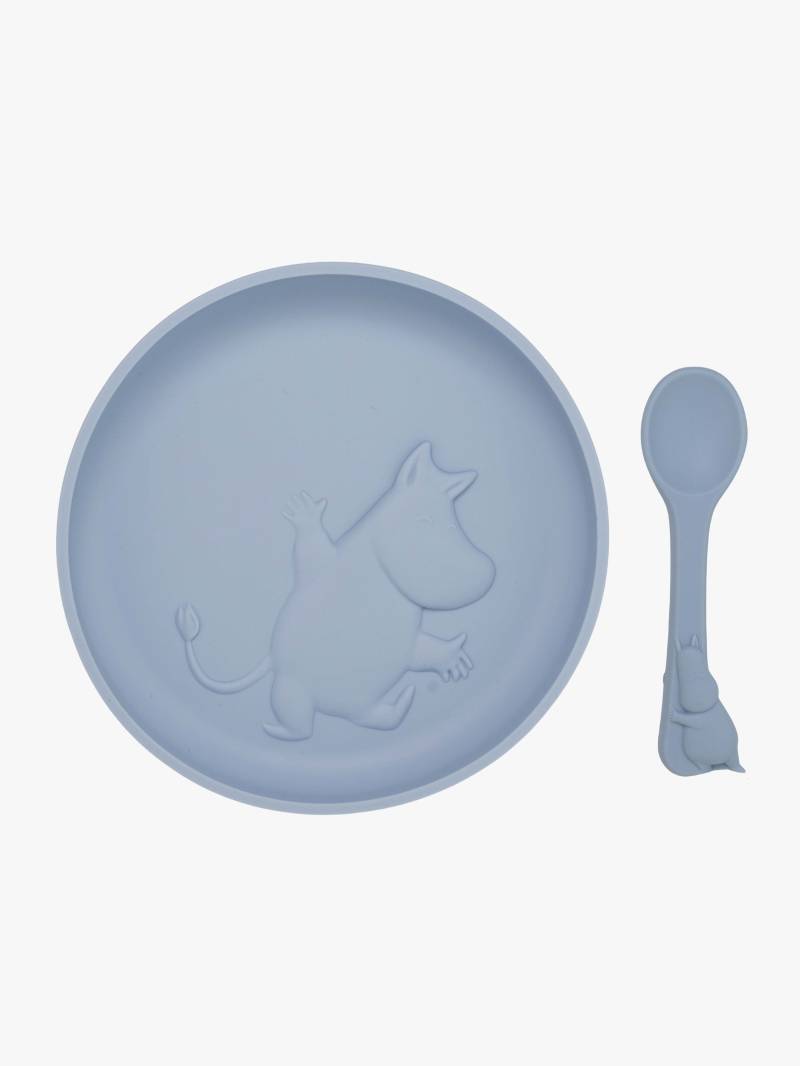 Mumin Geschirr-Set Silikon, Sky Blue Mumin Geschirr-Set Silikon, Sky Blue von Mumin