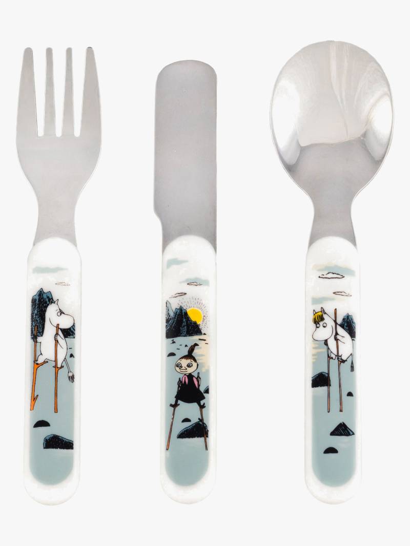 Mumin Inselchen & Schären Kinderbesteck, Grau Mumin Inselchen & Schären Kinderbesteck, Grau von Mumin