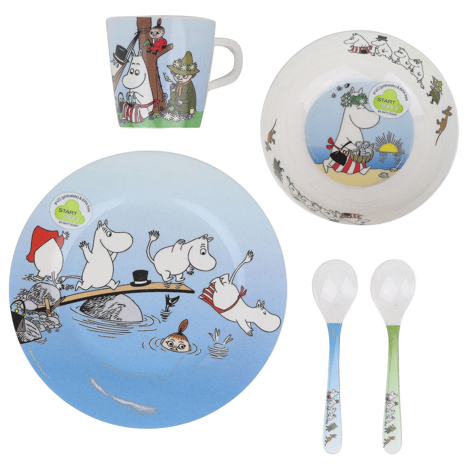 Mumin Skärgård Kindergeschirrset 5 Teile Mumin Skärgård Kindergeschirrset 5 Teile von Mumin