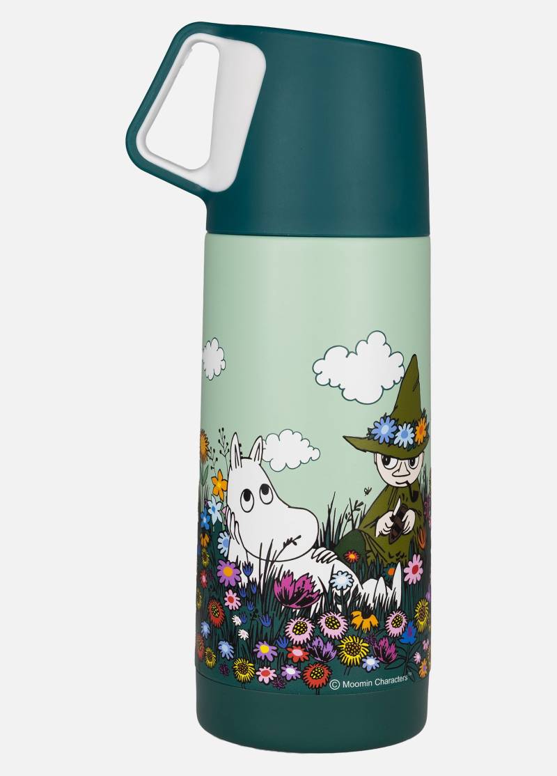 Mumin Wiese Isolierflasche, Grün von Mumin
