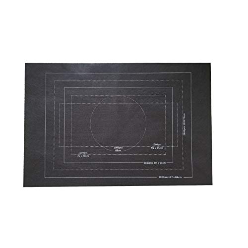 Comie Puzzlematte - Tragbare Roll Storage Mat für 3000 Teile, Puzzlerolle Decke 100 cm x 140 cm / 39,50 '' x 55,46 '' (Schwarz) von Mumuj
