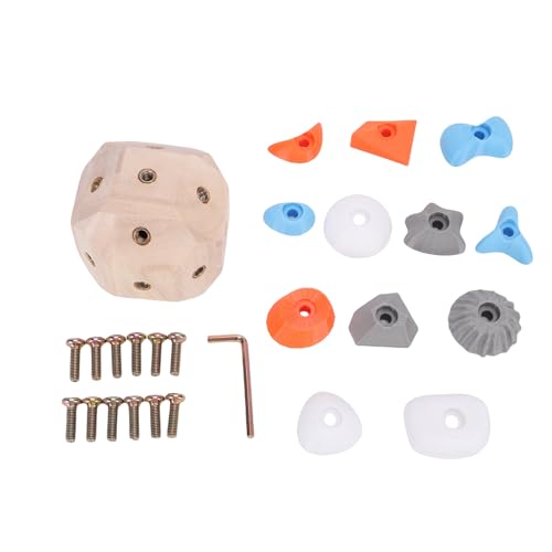 Mumusuki 3D-Kletter-Trainings-Ball Finger-Kraft-Trainings Block mit 12 Bunten Harz-Kletter Pfählen für Kletterer Aller Stufen von Mumusuki