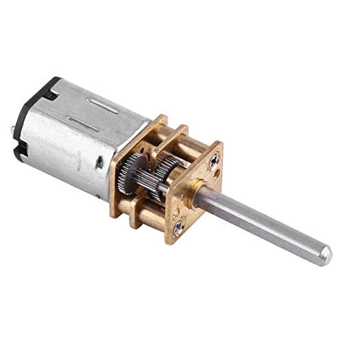 Mumusuki DC -Getriebemotor 12 V Drehmoment Reduktion Motor 100 U/Min 200 U/Min 2000 U/Min mit Vollmetall Zahnrädern für -Robotik -Haushaltsgeräte (12V 100RPM) von Mumusuki