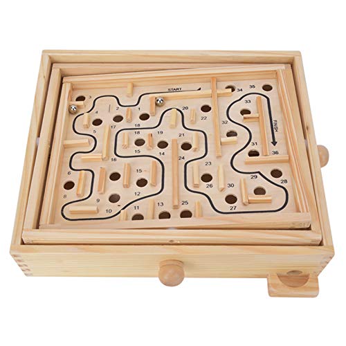 Mumusuki Erwachsene Holz Bildung Labyrinth Brain Training Brettspiel Lernspielzeug Umweltfreundlich und Harmlos Mumusuki Erwachsene Holz Bildung Labyrinth Brain Training Brettspiel Lernspielzeug Umweltfreundlich und Harmlos von Mumusuki