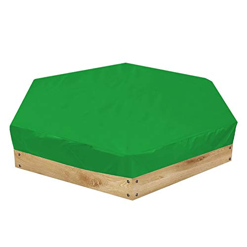 Sechseckige Sandkastenabdeckung, Wasserdichter Sonnenschutz mit Kordelzug, Verwenden, für Schnee- und Staubschutz (140 * 110 * 20cm) von Mumusuki