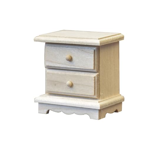 Bildungspuppen Bettstand Miniaturen Holz Zakka Spielzeug So Tun Realistisches Modell Nachttisch Modell Größe von Mumuve