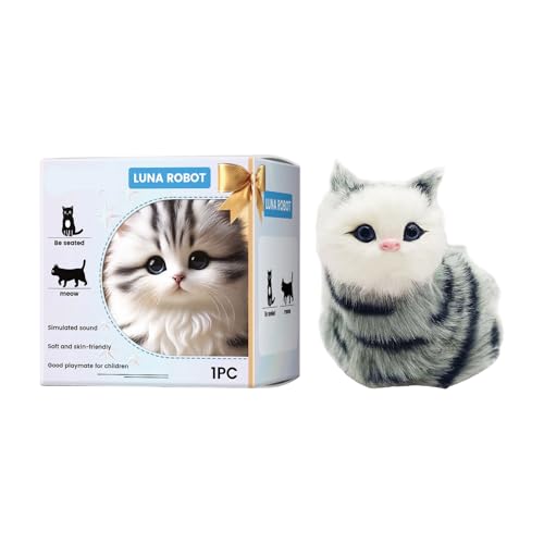 Klangbare Plüschkatzen Spielzeug Mit Wie Verhalten Klingen Schöne Simulationsgefüllte Katzen Spielzeug Für Kleinkindmotor Fähigkeiten Lernen von Mumuve