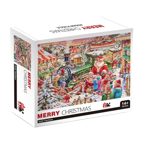 Mumuve 3D Puzzle 1000 Teile Papier Puzzlebox Weihnachtliches Thema Puzzle Raumdekoration Familientreffen Denkaufgabe Weihnachtspuzzle Weihnachtliches Festliches Puzzle von Mumuve