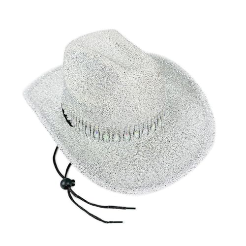 Mumuve Cowgirl-Hut mit Schmucksteinen, schwerer Kristall-Panama-Hut, Überraschung, Mädchen, Jungen, Brauthut für Karneval, Musikfestival Mumuve Cowgirl-Hut mit Schmucksteinen, schwerer Kristall-Panama-Hut, Überraschung, Mädchen, Jungen, Brauthut für Karneval, Musikfestival von Mumuve