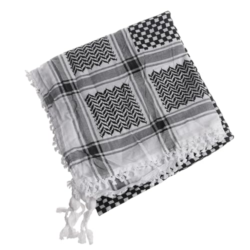 Mumuve Kopftuch, religiöses arabisches Keffiyeh-Kopftuch, Turban-Muster, Schal, Outdoor-Kopftuch für männliches tägliches Haar Mumuve Kopftuch, religiöses arabisches Keffiyeh-Kopftuch, Turban-Muster, Schal, Outdoor-Kopftuch für männliches tägliches Haar von Mumuve