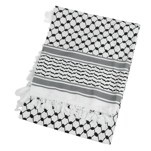 Mumuve Kopftuch, religiöses arabisches Keffiyeh-Kopftuch, Turban-Muster, Schal, Outdoor-Kopftuch für männliches tägliches Haar Mumuve Kopftuch, religiöses arabisches Keffiyeh-Kopftuch, Turban-Muster, Schal, Outdoor-Kopftuch für männliches tägliches Haar von Mumuve