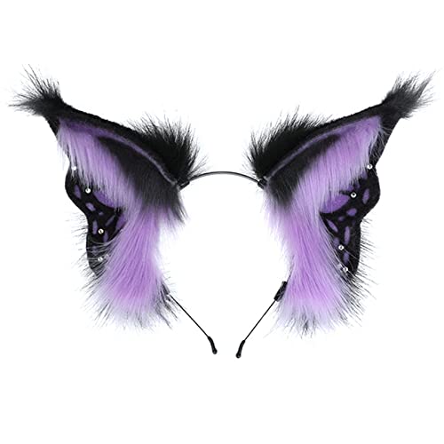Mumuve Schlichtes süßes Haar-Accessoire für Damen, Studenten, Haarreif zum Waschen des Gesichts, Ohren, mehrfarbig, Cartoon-Haarreifen, Cosplay-Stirnbänder für Damen, Cosplay, Stirnband, Wolfsohr, Mumuve Schlichtes süßes Haar-Accessoire für Damen, Studenten, Haarreif zum Waschen des Gesichts, Ohren, mehrfarbig, Cartoon-Haarreifen, Cosplay-Stirnbänder für Damen, Cosplay, Stirnband, Wolfsohr, von Mumuve