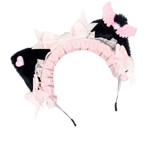Mumuve Stylischer Anime-Kätzchen-Haarreif, auffälliger Kopfschmuck, Flügel-Kopfbedeckung für Bühne, Halloween, Cosplay, Rollenspiele Mumuve Stylischer Anime-Kätzchen-Haarreif, auffälliger Kopfschmuck, Flügel-Kopfbedeckung für Bühne, Halloween, Cosplay, Rollenspiele von Mumuve