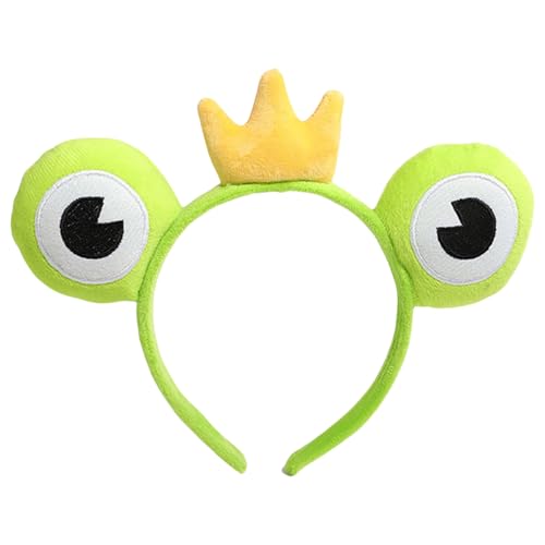 Mumuve Stylischer Frosch-Kopfschmuck, Abschlussball, Geburtstag, lustige Kopfbedeckung, Halloween-Kronen, bezaubernde Haar-Kopfbedeckung Mumuve Stylischer Frosch-Kopfschmuck, Abschlussball, Geburtstag, lustige Kopfbedeckung, Halloween-Kronen, bezaubernde Haar-Kopfbedeckung von Mumuve