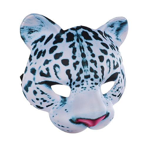 Schneeleoparden Maske Maskerade Maske Atmungsaktive Schnee Leoparden Halbe Gesichtsmaske Für Männer Frauen Maskerade Halloween Vorräte Schneeleoparden Maske Maskerade Maske Atmungsaktive Schnee Leoparden Halbe Gesichtsmaske Für Männer Frauen Maskerade Halloween Vorräte von Mumuve