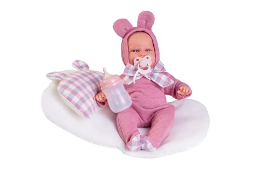 Muñecas Antonio Juan - Neugeborene Baby Carla Ohren mit Kissen-Wiege Muñecas Antonio Juan - Neugeborene Baby Carla Ohren mit Kissen-Wiege von Antonio Juan