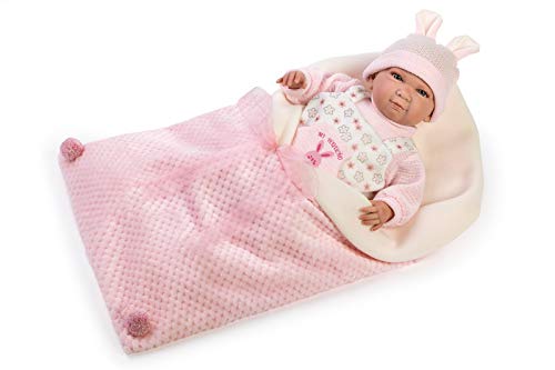 Berbesa-Mi Little Reborn, rosa Kleid (4554) von Muñecas Berbesa