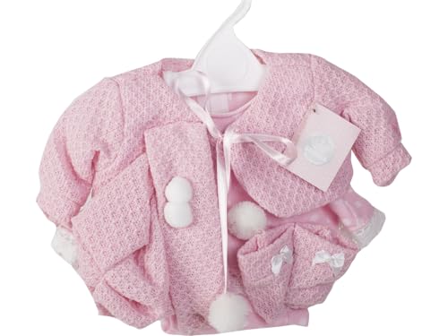 Muñecas Berbesa T5110 Kleid und Jacke Set, Rosa, S von Muñecas Berbesa