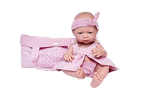 Muñecas Guca - Puppe Neugeborene Carmen 36 cm Meereskleid Rosa Anker und Haarband mit Tütenhalter, Mehrfarbig (925) von GUCA