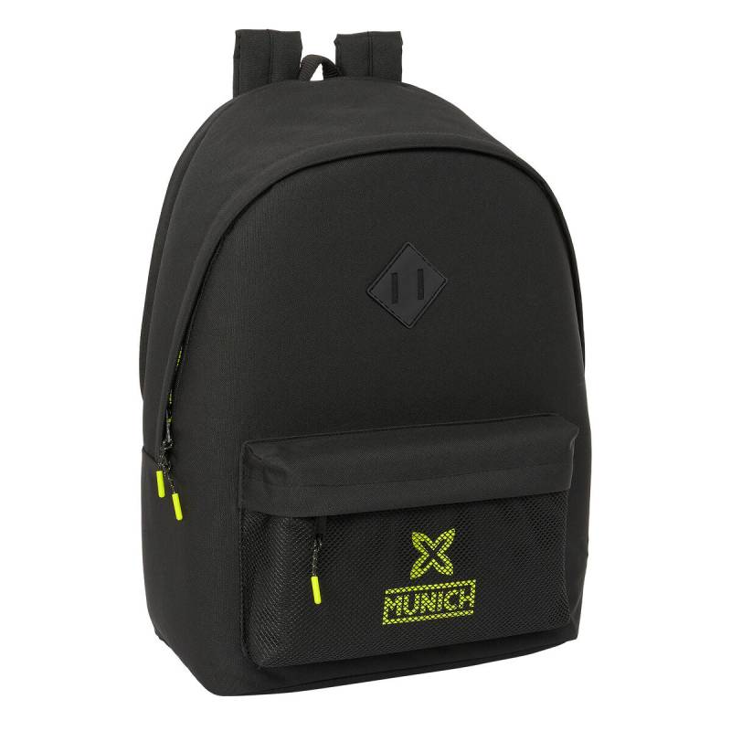 Schulrucksack Munich +usb munich Schwarz 31 x 44 x 18 cm von Munich