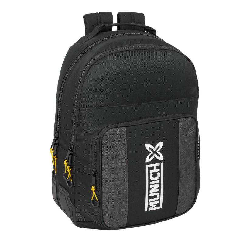 Schulrucksack Munich Topo Schwarz 32 x 42 x 15 cm von Munich