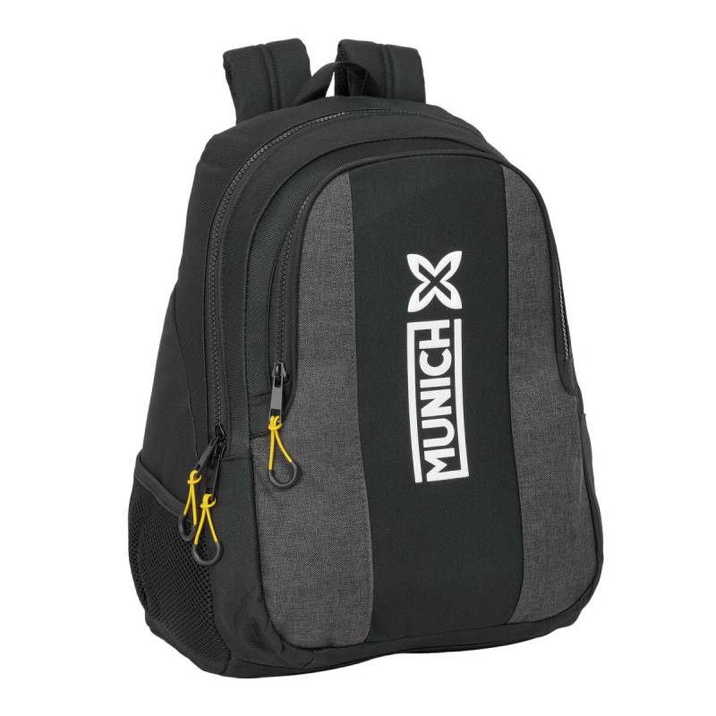 Schulrucksack Munich Topo Schwarz 32 x 44 x 16 cm von Munich